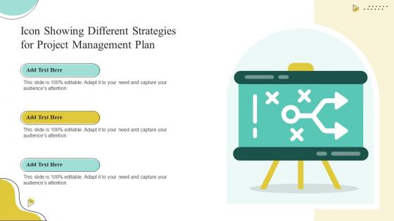 Icon Showing Different Strategies For Project Management Plan
