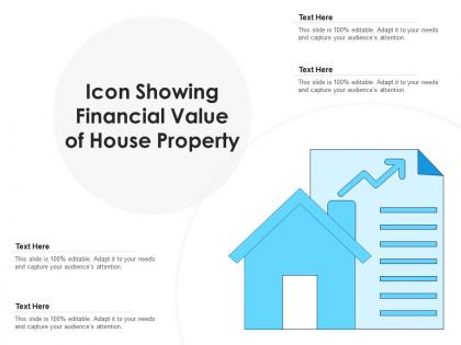 Icon showing financial value of house property