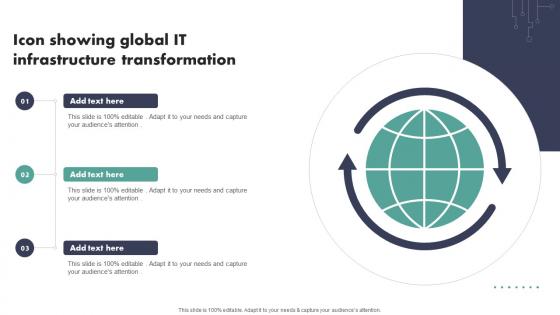 Icon Showing Global IT Infrastructure Transformation