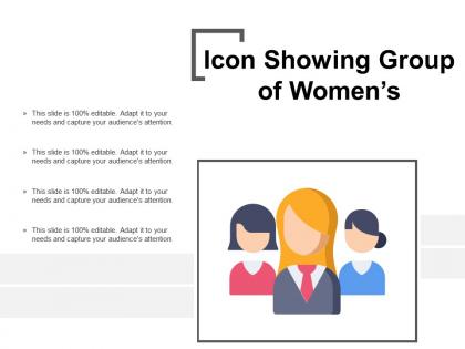 Icon showing group of womens