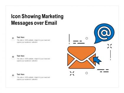 Icon showing marketing messages over email