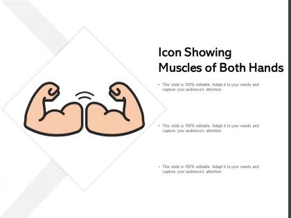 Icon showing muscles of both hands