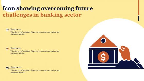 Icon Showing Overcoming Future Challenges In Banking Sector