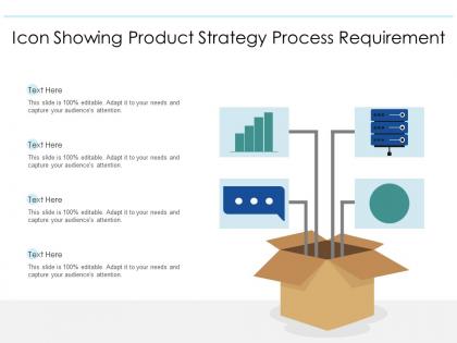 Icon showing product strategy process requirement