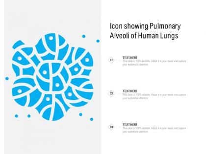 Icon showing pulmonary alveoli of human lungs