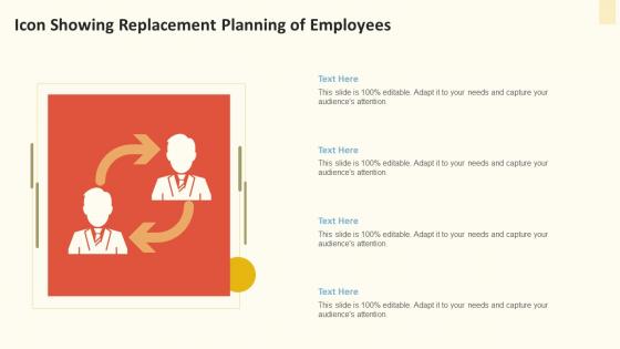 Icon Showing Replacement Planning Of Employees