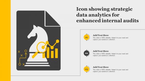 Icon Showing Strategic Data Analytics For Enhanced Internal Audits