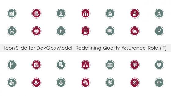 Icon slide for devops model redefining quality assurance role it