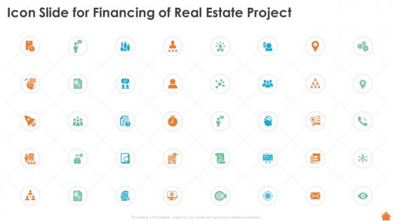 Icon Slide For Financing Of Real Estate Project