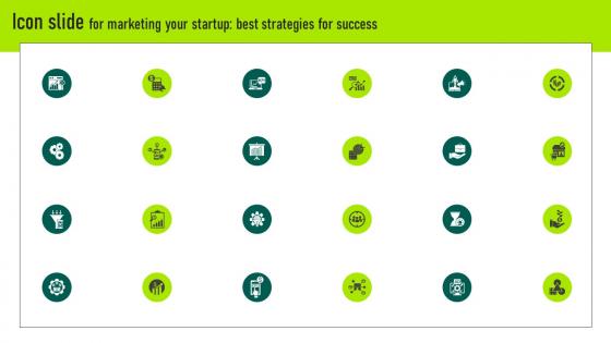 Icon Slide For Marketing Your Startup Best Strategies For Success Strategy SS V