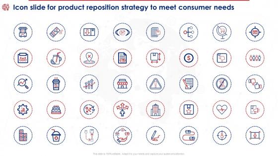 Icon Slide For Product Reposition Strategy To Meet Consumer Ppt Gallery Demonstration
