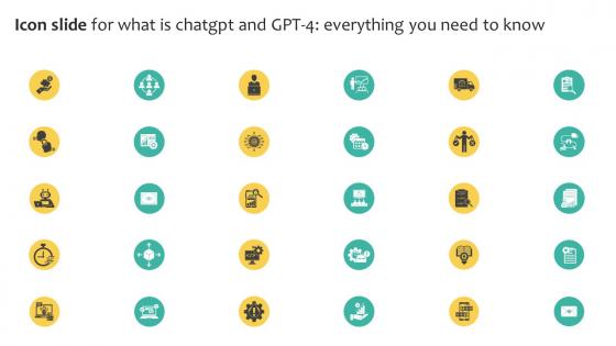 Icon Slide For what Is Chatgpt And GPT 4 Everything You Need Chatgpt SS V