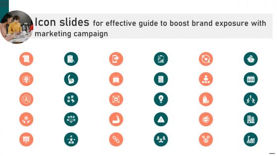 Icon Slides For Effective Guide To Boost Brand Exposure With Marketing Campaign Strategy SS V