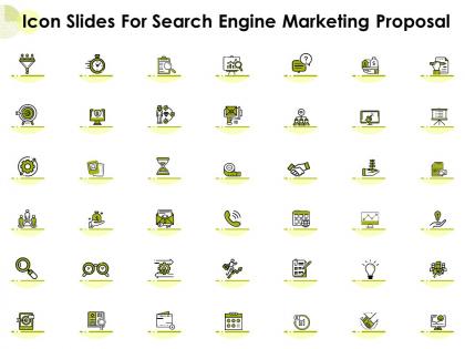 Icon slides for search engine marketing proposal ppt powerpoint presentation images