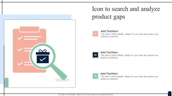 Icon To Search And Analyze Product Gaps