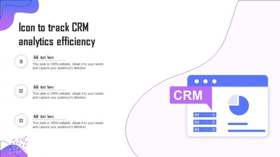 Icon To Track CRM Analytics Efficiency
