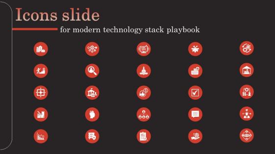 Icons For Modern Technology Stack Playbook