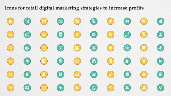 Icons For Retail Digital Marketing Strategies To Increase Profits