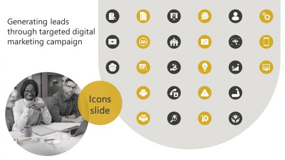 Icons Generating Leads Through Targeted Digital Marketing Campaign