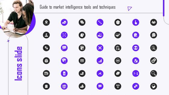 Icons Guide To Market Intelligence Tools And Techniques MKT SS V