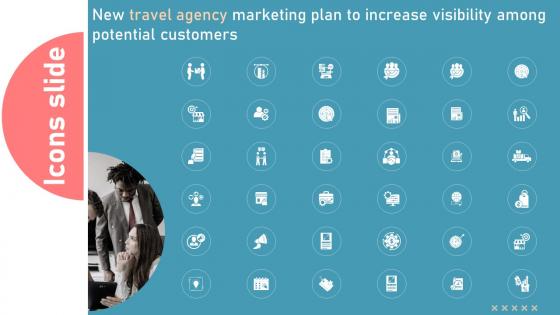 Icons New Travel Agency Marketing Plan To Increase Visibility Among Potential Customers