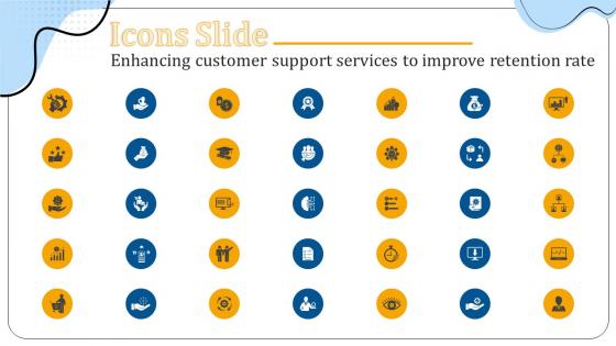 Icons Of Enhancing Customer Support Services To Improve Retention Rate