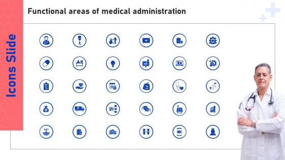 Icons Of Functional Areas Of Medical Administration