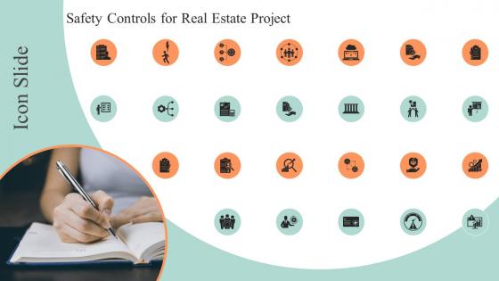 Icons Of Safety Controls For Real Estate Project Ppt Infographic Template Background Image
