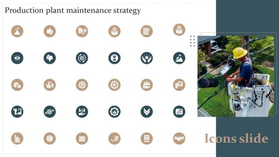 Icons Production Plant Maintenance Strategy Ppt Ideas Background Designs