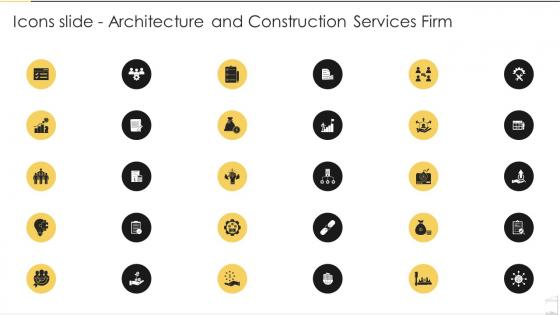 Icons Slide Architecture And Construction Services Firm