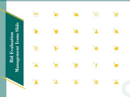 Icons slide bid evaluation management ppt powerpoint presentation layouts portrait