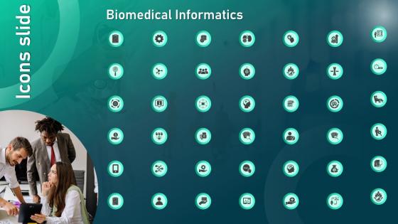 Icons Slide Biomedical Informatics Ppt Powerpoint Presentation Pictures Vector