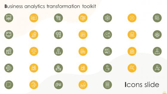 Icons Slide Business Analytics Transformation Toolkit Ppt Slides