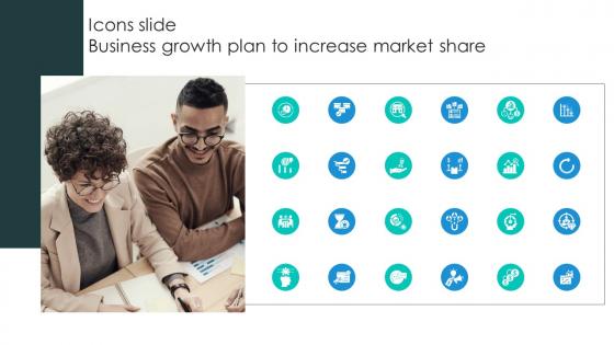 Icons Slide Business Growth Plan To Increase Market Share Strategy SS V