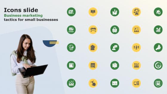 Icons Slide Business Marketing Tactics For Small Businesses MKT SS V