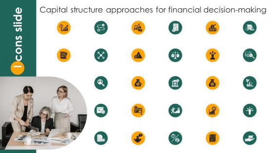 Icons Slide Capital Structure Approaches For Financial Decision Making Fin SS