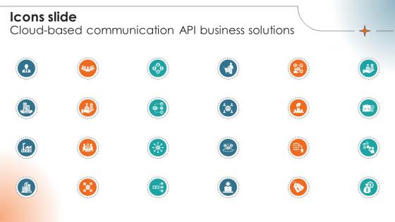 Icons Slide Cloud Based Communication Api Business Solutions BMC SS V