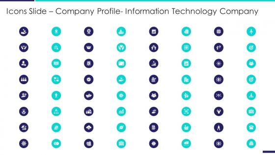 Icons slide company profile information technology company