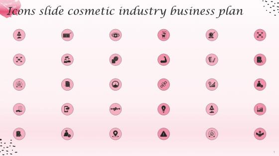 Icons Slide Cosmetic Industry Business Plan BP SS