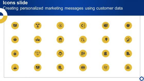 Icons Slide Creating Personalized Marketing Messages Using Customer Data MKT SS V