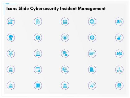 Icons slide cybersecurity incident management r146 ppt file aids