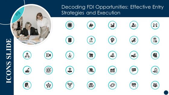 Icons Slide Decoding FDI Opportunities Effective Entry Strategies And Execution Fin SS