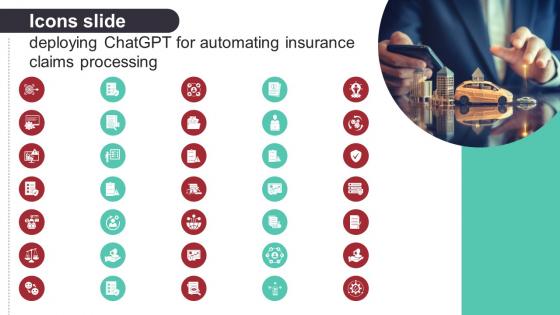 Icons Slide Deploying ChatGPT For Automating Insurance Claims Processing ChatGPT SS V
