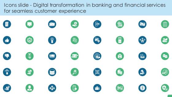 Icons Slide Digital Transformation In Banking And Financial Services For Seamless Customer DT SS