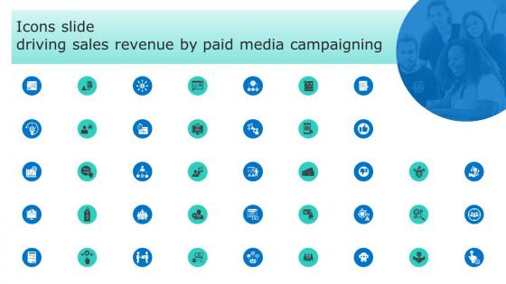 Icons Slide Driving Sales Revenue By Paid Media Campaigning MKT SS V
