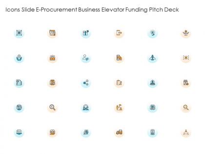 Icons slide e procurement business elevator funding pitch deck