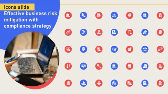 Icons Slide Effective Business Risk Mitigation With Compliance Strategy SS V