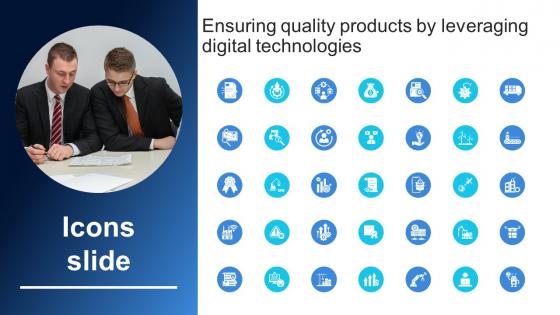 Icons Slide Ensuring Quality Products By Leveraging Digital Technologies DT SS V