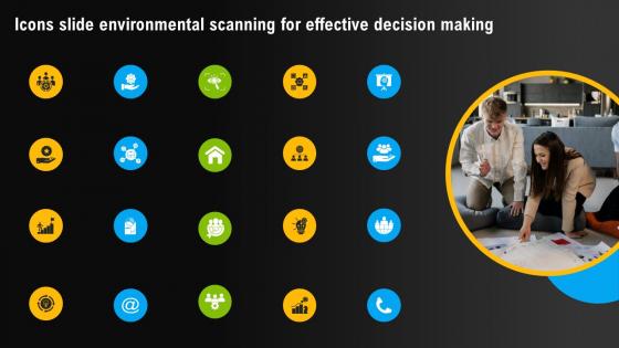 Icons Slide Environmental Scanning For Effective Decision Making