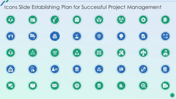 Icons Slide Establishing Plan For Successful Project Management